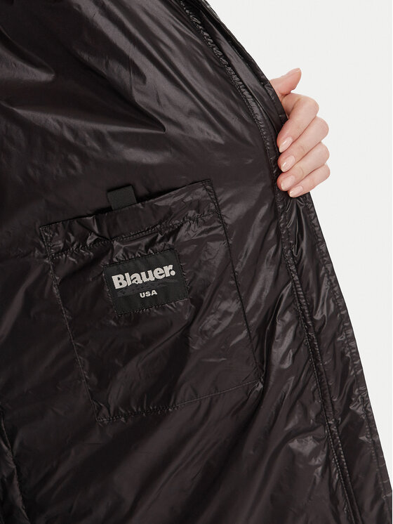Blauer Blauer Vatovaná bunda 25WBLDK03161 Čierna Regular Fit
