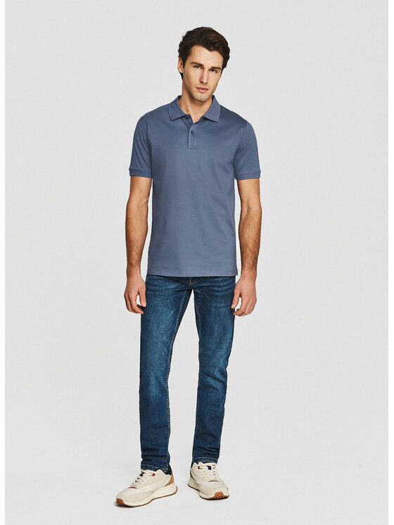 Pako Lorente Pako Lorente Polo P26SF-TX-012 Niebieski Classic Fit