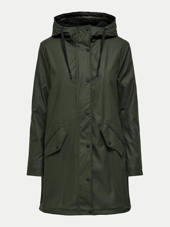 ONLY ONLY Geacă de ploaie Sally 15206116 Verde Regular Fit