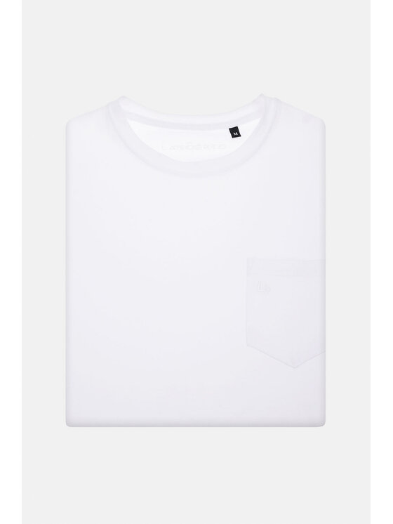 Lancerto Lancerto T-Shirt Roth TS073123000011 Biały Regular Fit