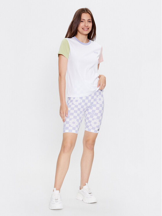 Vans Vans Marškinėliai Colorblock Crew VN000AEF Balta Regular Fit