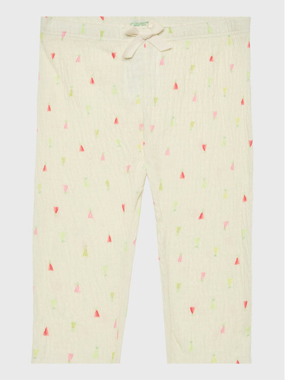 United Colors Of Benetton United Colors Of Benetton Σετ μπλουζάκι και κολάν 3QMFA102G Ροζ Regular Fit