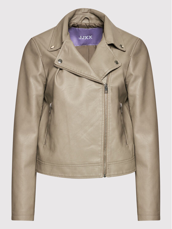 JJXX JJXX Яке от имитация на кожа Gail 12206262 Сив Regular Fit