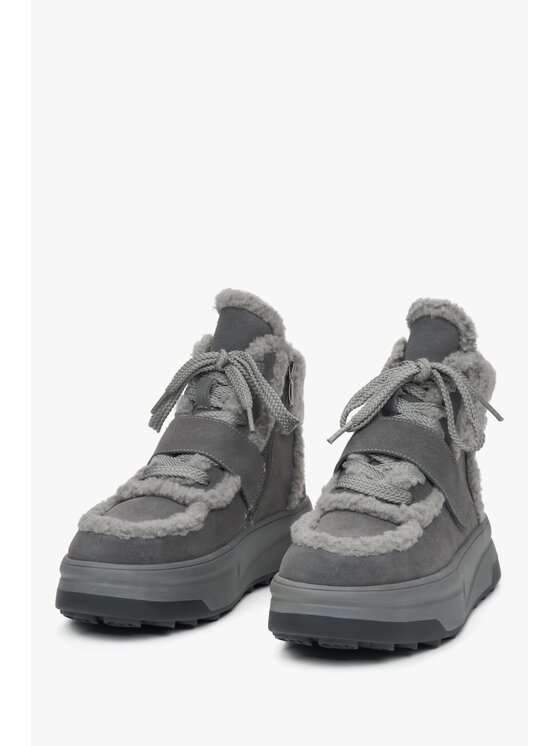 Estro Estro Μποτάκια ER00115861 Γκρι