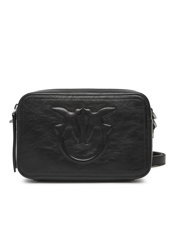 Geantă PINKO Carrie Camera Bag Classic PE 25 PLTT 104336 A26J Negru