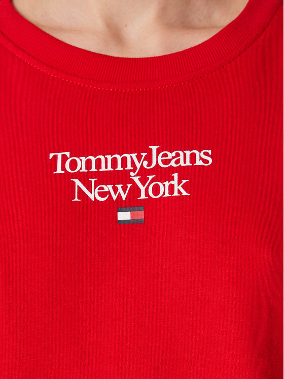 Tommy Jeans Tommy Jeans Felpa Essential DW0DW14851 Rosso Regular Fit