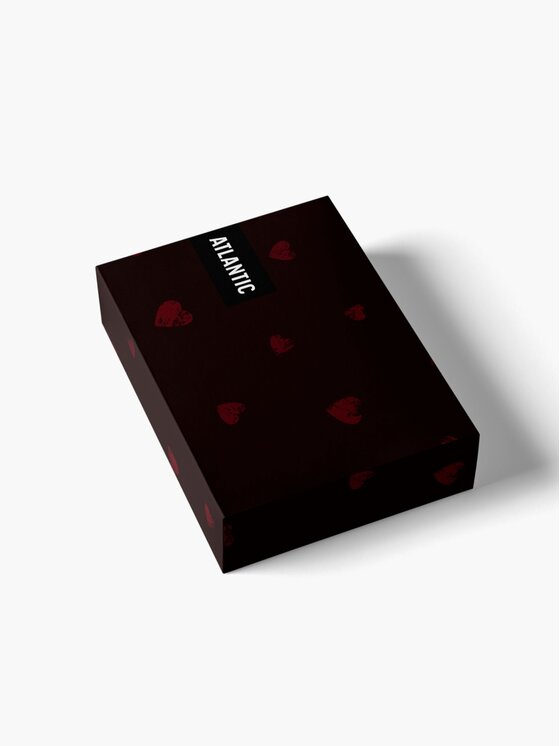 Atlantic Atlantic Bokserki Giftbox Bordowy