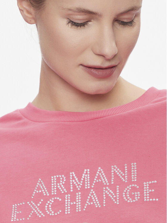 Armani Exchange Armani Exchange Felpa 3DYM90 YJFHZ 14BH Rosa Regular Fit
