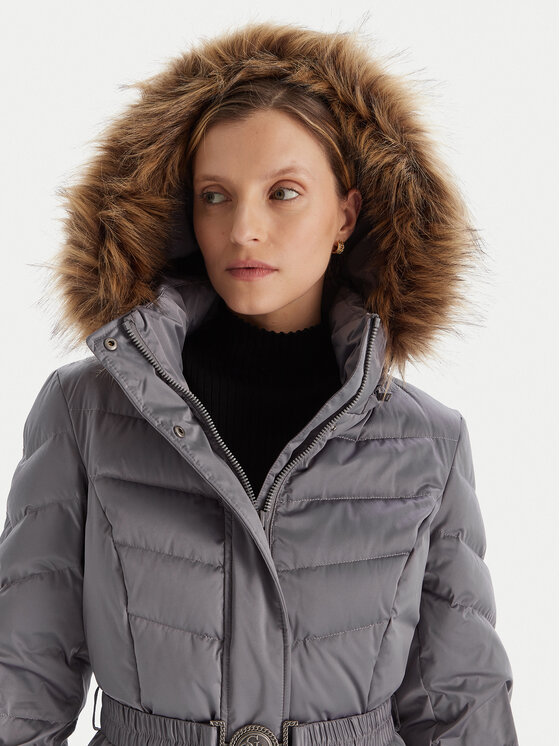 Guess Guess Пухено яке W5BL29 W2802 Сив Regular Fit