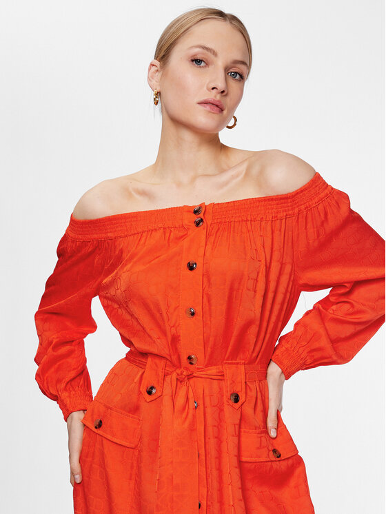 TWINSET TWINSET Rochie de vară 231TT2141 Portocaliu Regular Fit