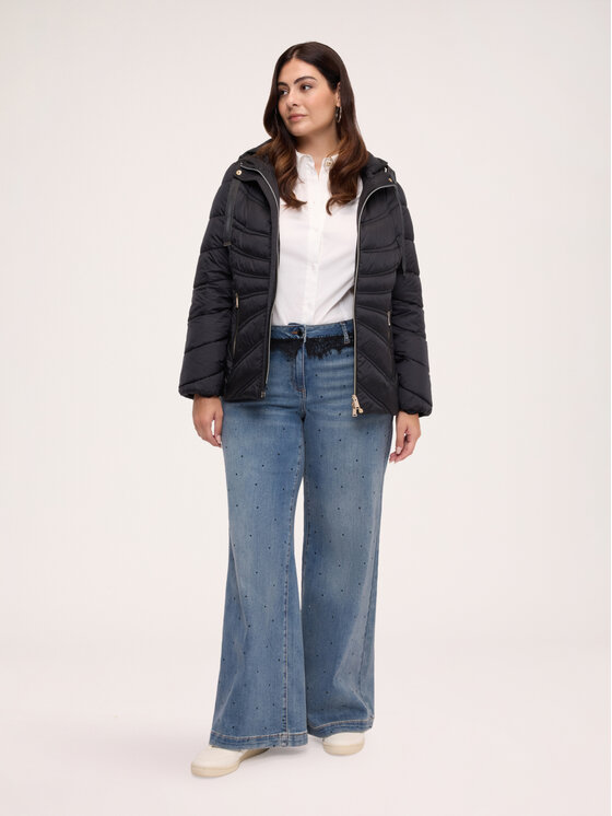 Fiorella Rubino Fiorella Rubino Giubbotto piumino F070T001509N033 Nero Over Fit