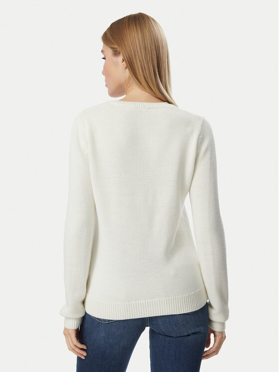 Liu Jo Sport Liu Jo Sport Maglione TF6160 MA22S Crema Regular Fit