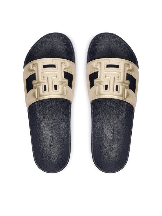 Tommy Hilfiger Tommy Hilfiger Šľapky Th Pool Slide FW0FW09613 Zlatá
