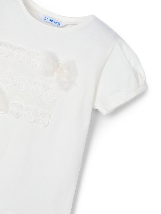 Mayoral Mayoral T-krekls 3001 Écru Regular Fit