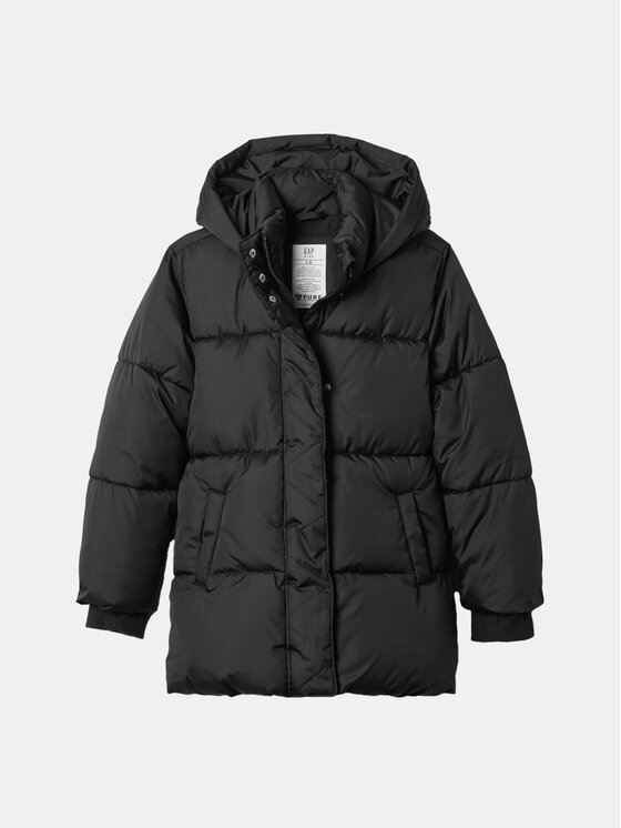 Gap Gap Žieminė striukė 523912-00 Juoda Regular Fit