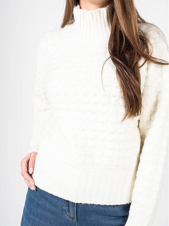 Silvian Heach Silvian Heach Maglione CVA22003LU Écru Oversize