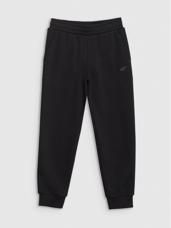 4F 4F Teplákové nohavice 4FJWSS25TTROF1099-20S Čierna Regular Fit