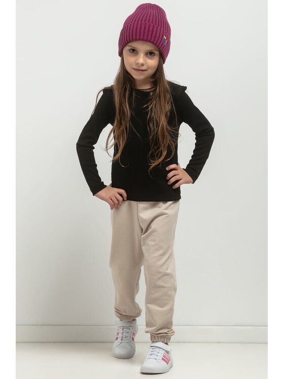 Tessita Tessita Bluzka BLUZKA MMD43_2_140 Czarny Regular Fit