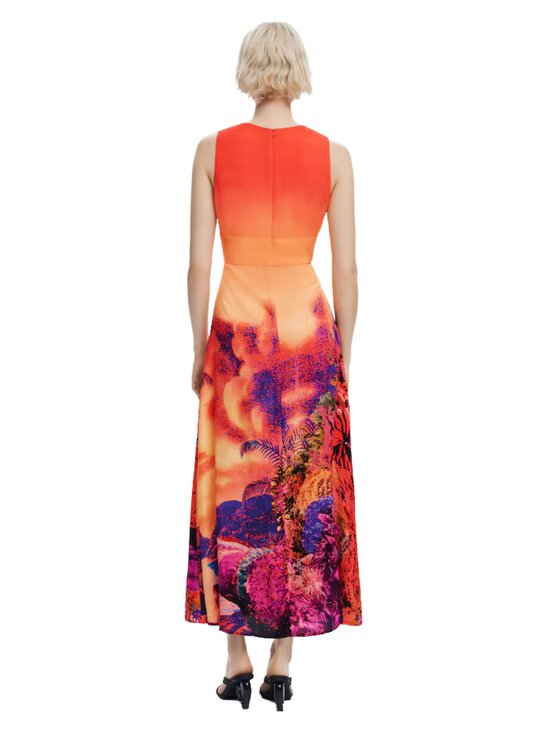 Desigual Desigual Vestito estivo VEST_TROPICAL_LACROIX Rosso Reglan Fit