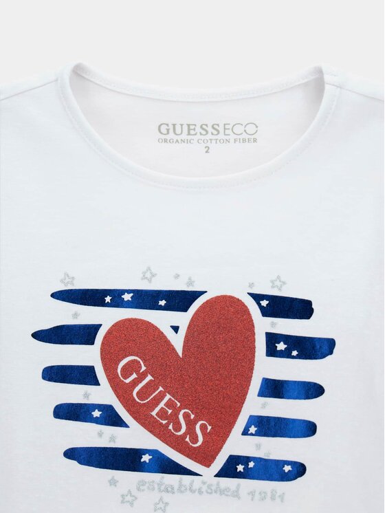 Guess Kids Guess Kids Tank top 180683 Biały Classic Fit