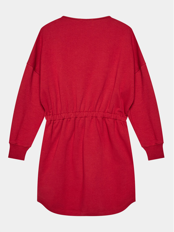 Calvin Klein Jeans Calvin Klein Jeans Strickkleid Monogram IG0IG02316 D Rot Relaxed Fit