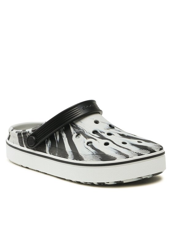 Crocs Crocs Παντόφλες Crocs Crocband Clean Marbled Clog 208601 Μαύρο