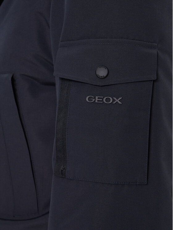 Geox Geox Parka Velletri M5628F T3285 F1624 Granatowy Regular Fit