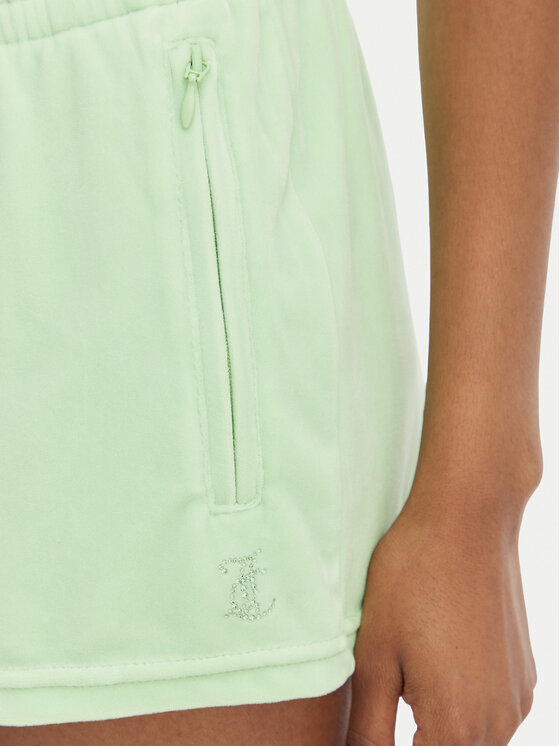Juicy Couture Juicy Couture Szorty sportowe Tamia JCWHS126305 Zielony Regular Fit