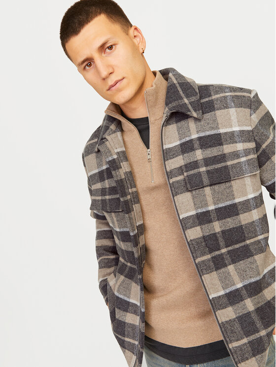 Jack & Jones Jack & Jones Πουκαμισοτζάκετ Russel 12259393 Μπεζ Relaxed Fit