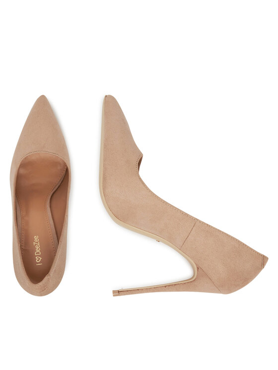 DeeZee DeeZee Pantofi cu toc subțire DZ0023 Bej