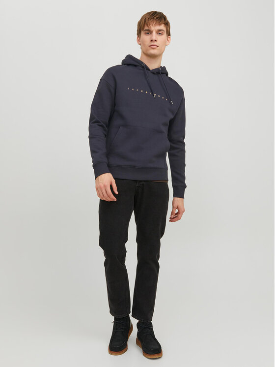 Jack&Jones Jack&Jones Pulóver Star 12233972 Sötétkék Relaxed Fit