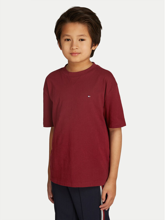 Tommy Hilfiger T-krekls Essential KB0KB08575 Bordo Regular Fit