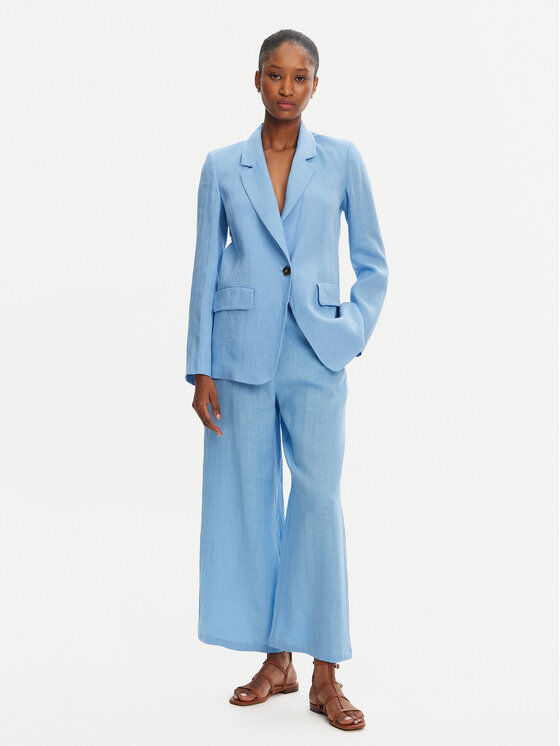 Marella Marella Giacca da abito Orata 2515041082 Celeste Regular Fit