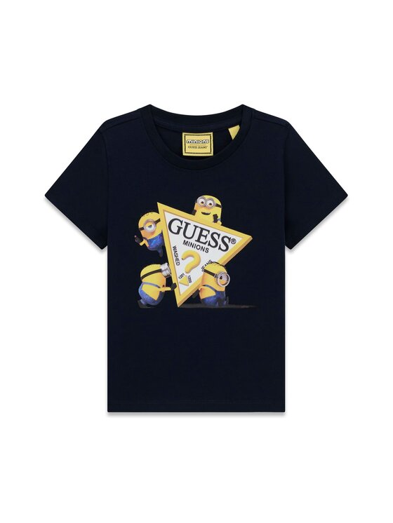 Guess Jeans Guess Jeans T-Shirt N6YI28 K6652 Σκούρο μπλε Regular Fit