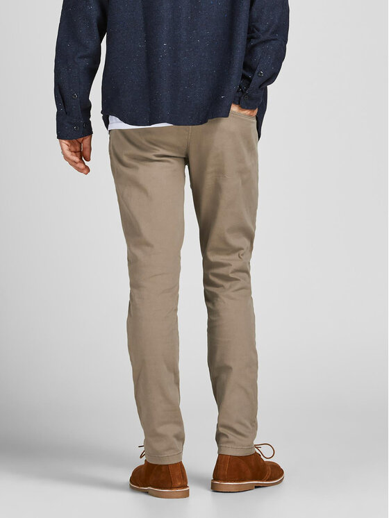 Jack & Jones Jack & Jones Medžiaginės kelnės Marco Dave 12174307 Smėlio Slim Fit