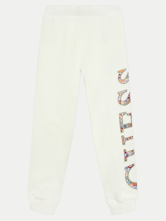 Guess Teplákové nohavice J4BQ11 KAX73 Écru Relaxed Fit