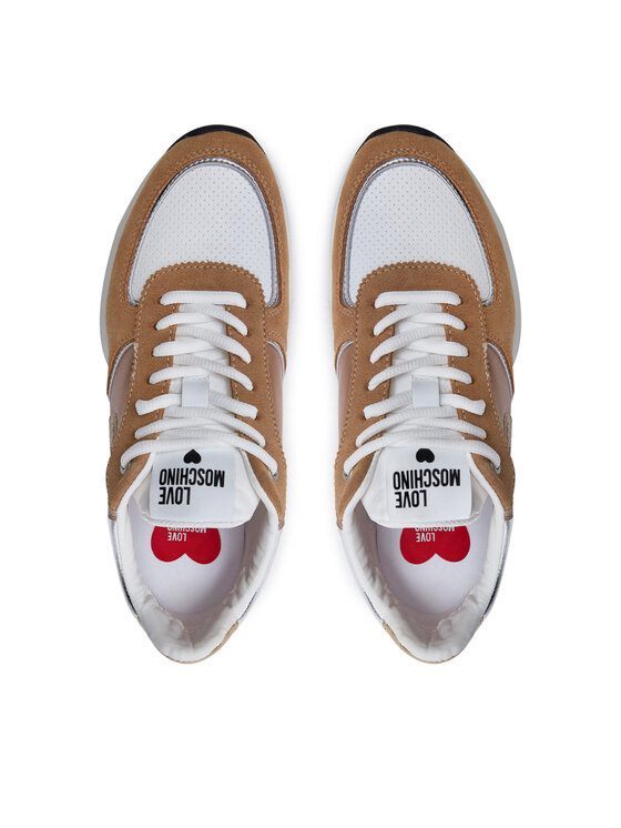 LOVE MOSCHINO LOVE MOSCHINO Sneakersy JA15455G0LIN210A Brązowy
