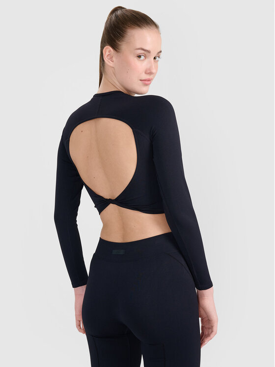 4F 4F Koszulka techniczna TRAINING SEAMLESS Czarny Compression Fit