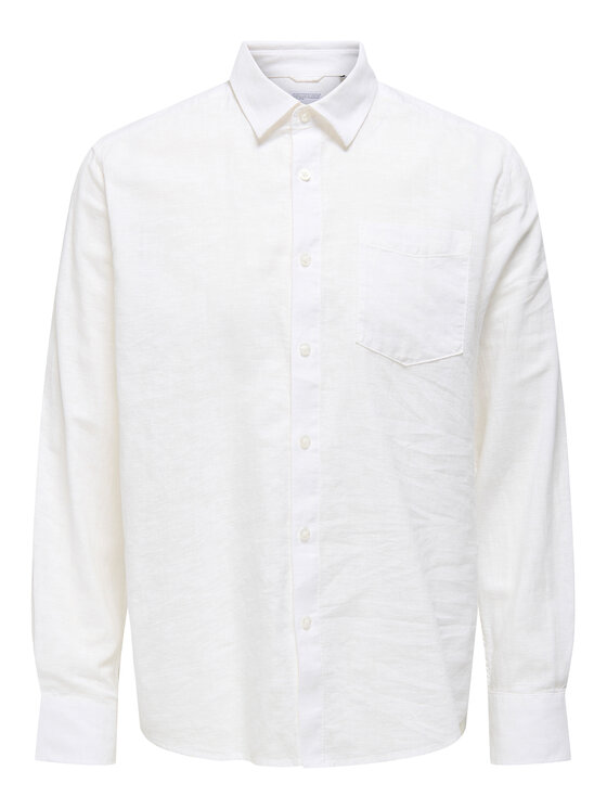 Only & Sons Only & Sons Košeľa Caiden 22031804 Biela Regular Fit