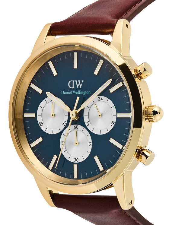 Daniel Wellington Daniel Wellington Käekell Iconic Chronograph St Mawes Arctic Panda DW00100875 Pruun