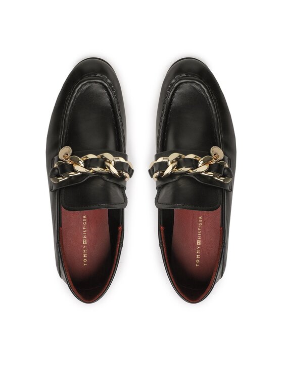 Tommy Hilfiger Tommy Hilfiger Lordsy Chain Loafer FW0FW06843 Czarny
