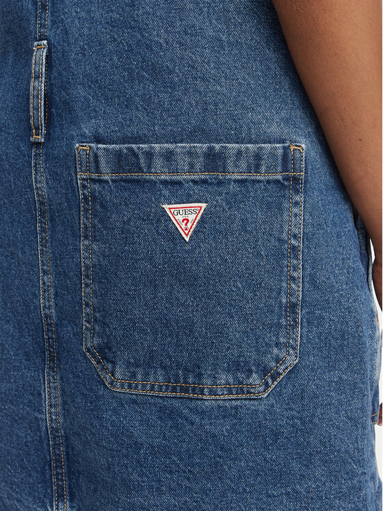 Guess Jeans Guess Jeans Sukienka jeansowa W6GK25 D5M4O Niebieski Regular Fit