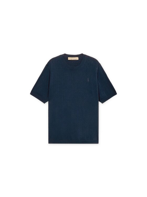 Trussardi Trussardi Sweter M0588000063N034 Niebieski Regular Fit