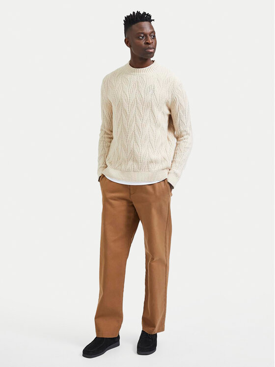 Selected Homme Selected Homme Sveter 16086686 Béžová Regular Fit