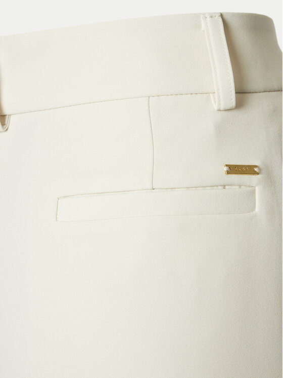 DKNY DKNY Pantaloni di tessuto UB4PX263 Écru Regular Fit