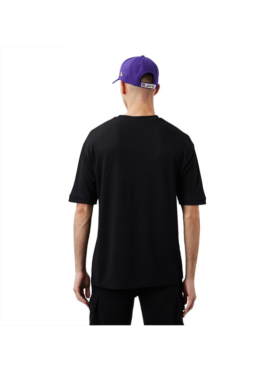 New Era New Era T-shirt New Era NBA Los Angeles Lakers Script Mesh Tee Nero Regular Fit