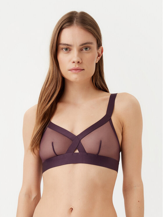 DKNY Podprsenka bez kostíc DK4084 Fialová