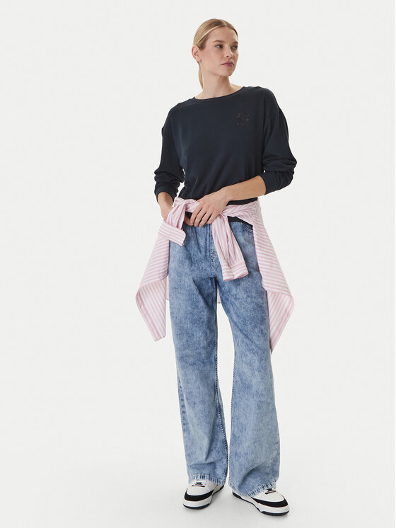 Roxy Roxy Jeansy Saltwater ERJDP03338 Světle modrá Loose Fit