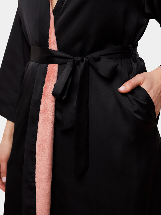 Triumph Triumph Szlafrok Robes Satin Robe 01 10216534 Czarny