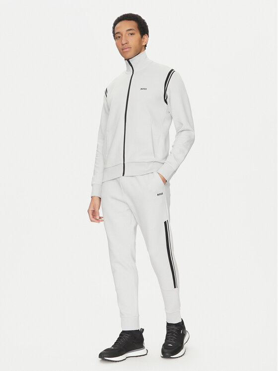 BOSS BOSS Анцуг 50533738 Сив Regular Fit